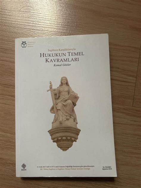 Hukukun Temel Kavramları Kemal Gözler İkinci El Kitap 1680573196