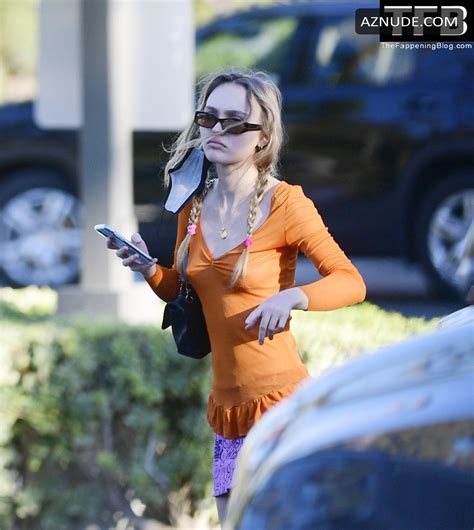 Lily Rose Depp Sexy Seen Braless Flaunting Her Tits In La Aznude