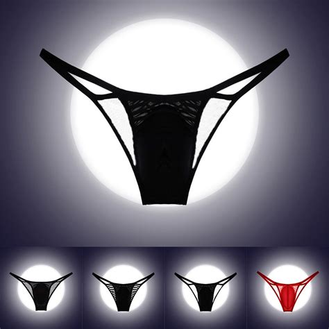 Ch Mens Pouch Briefs Mesh Sheer Low Rise Lingerie See Through Ultra Thin Lingerie Shopee