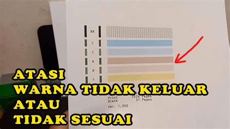 Cara Mengatasi Printer Yang Warna Tintanya Tidak Keluar Atau Tidak