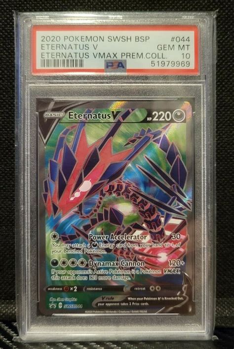 PSA 10 2020 Eternatus V Holo Black Star Promo Premium Collection Gem