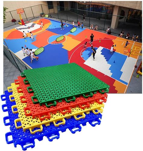 Floor Tiles 25CM Outdoor Plastic Sports Floor Modular Interlocking