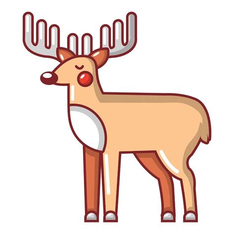 Premium Vector Elk Icon Cartoon Illustration Of Elk Vector Icon For Web