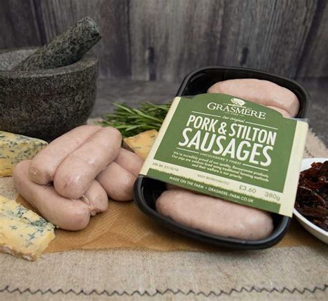 Grasmere Pork And Stilton Sausages Grasmere Farm