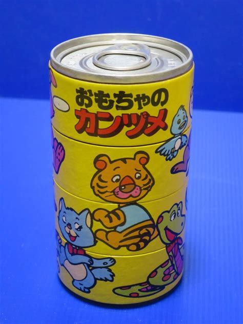 森永 チョコボール おもちゃのカンズメ くるくるカン 約40年前の未開封品 おもちゃの缶詰 キョロちゃん ぬいぐるみ