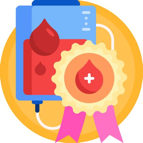 Blood Donation Detailed Flat Circular Flat Icon