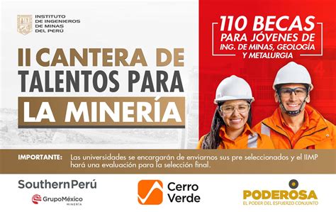 IIMP Segunda edición del Programa Cantera de Talentos para la Minería