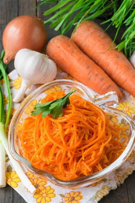 Spicy Korean Carrots Recipe Spicy Korean Carrots Food