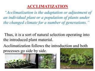 Plant Acclimatization | PPT