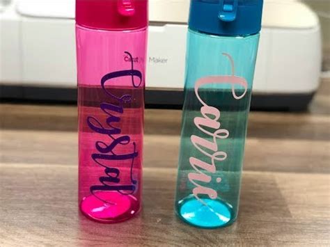 How To Personalize A Water Bottle With Cricut YouTube