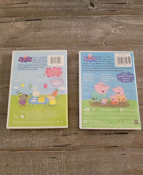 Nick Jr Peppa Pig Dvds Muddy Puddles My Birthday Party