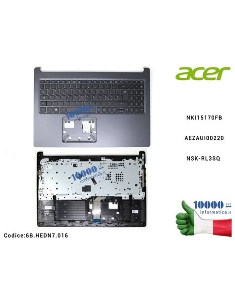 B Hedn Tastiera Italiana Completa Di Top Case Superiore Acer