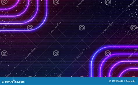 Synthwave Neon Background Blue Circle S Style Pink And Cyan Glow