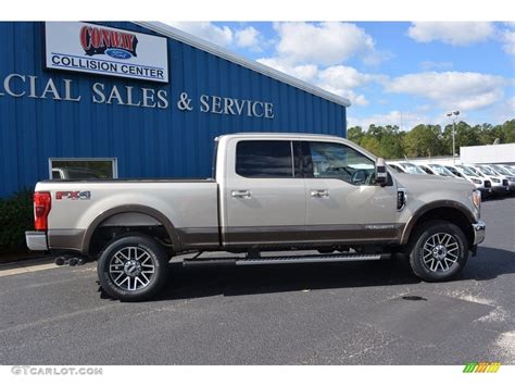 White Gold Ford F Super Duty Lariat Crew Cab X