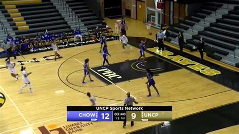 Highlights UNCP WBB Win Vs Chowan YouTube