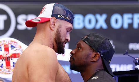 Fury Fight Time Tonight What Time Is Tyson Fury Vs Dillian Whyte Ring Walks Confirmed Boxing