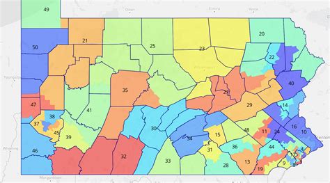 Pennsylvania Senate District Map - Prue Ursala