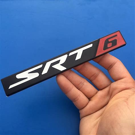 3d Metal Srt Sxt Logo Stiker Emblem Decal Chrome Lencana Mobil Styling