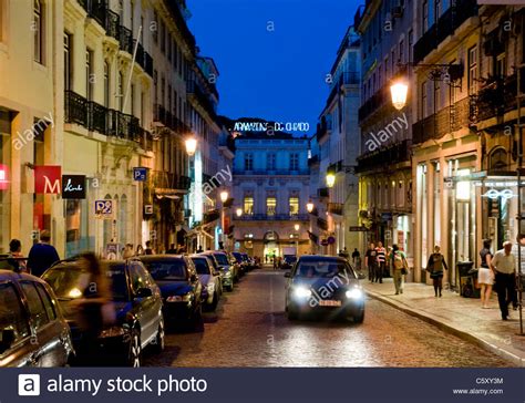 Portugal Lisbon Chiado Rua Garrett Hi Res Stock Photography And Images