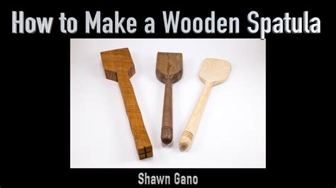 How To Make A Wooden Spatula On The Lathe Youtube