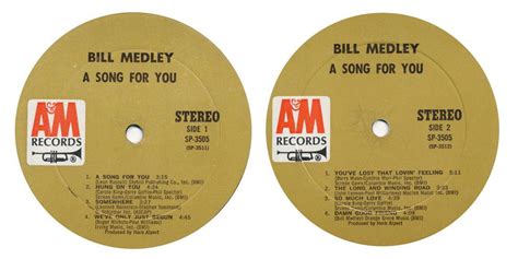 Bill Medley Us Albums Discography