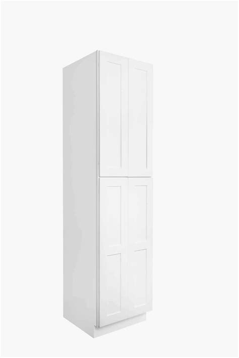 White Shaker 24 Pantry Utility Cabinet Nelson Cabinetry