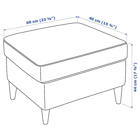 STRANDMON Ottoman, Skiftebo yellow - IKEA