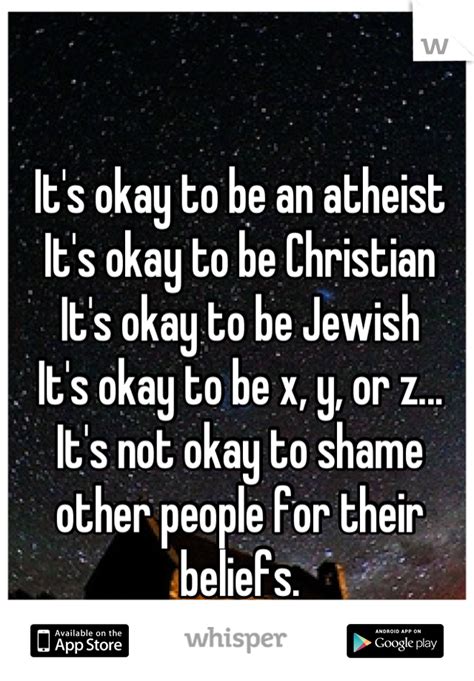 Shaming Others For Their Religious Beliefs Whatever They Are Is Not