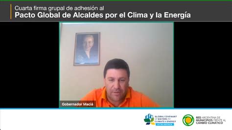 Firma Del Pacto Global De Alcaldes Por El Clima Ciudad De Maci