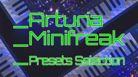 Arturia Minifreak Presets Selection Factory Sound Bank Sons Usine