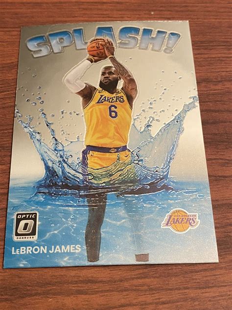 Lebron James Panini Donruss Optic Splash Ebay