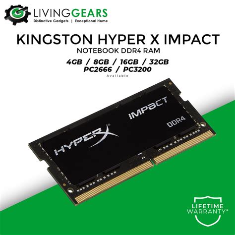 Kingston Hyper X Impact 4GB 8GB 16GB 32GB PC2666 PC3200