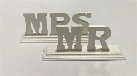 Mr Mrs Sign Large White Sbl Rentals