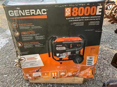 GENERAC GP 8000E WATTS 8000 PORTABLE GENERATOR Jeff Martin