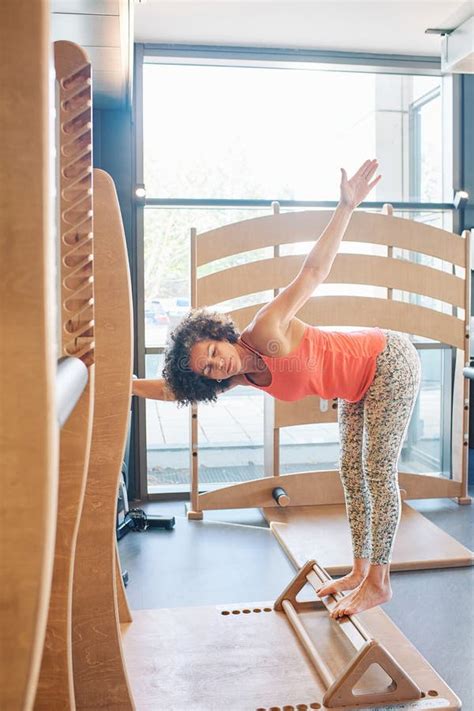 Gym Portrait Of Mature Woman Stock Photo Image Of Exercise Mature