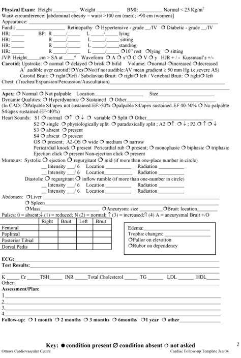 Pediatric Physical Examination Template Pdf Template