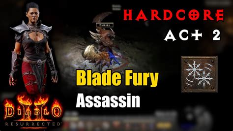 Ladder Hardcore Blade Fury Assassin Diablo Resurrected Youtube