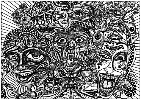 Psychedelic Printable Coloring Pages