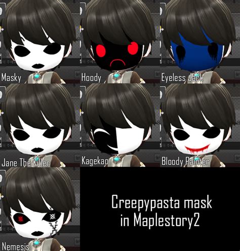 Creepypasta mask in Maplestory2 by Shu-bie on DeviantArt