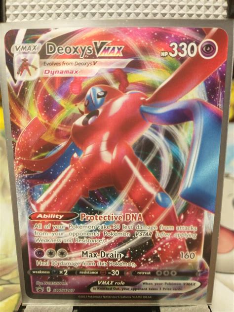 Pokemon Swsh Promotional Promo Set Full Art Deoxys Vmax Swsh Nm