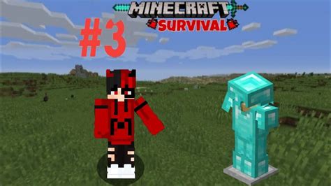 Minecraft Survival Series I Make Full Diamond Armour And Tools Youtube