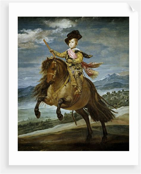 Equestrian Portrait Of Prince Balthasar Charles C Posters