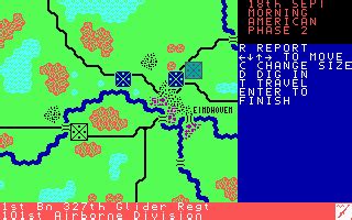 Screenshot of Arnhem: The 'Market Garden' Operation (DOS, 1985) - MobyGames