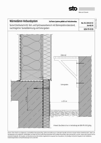 CAD Detail StoTherm Systeme Geklebt Auf Holzrahmenbau Sto Heinze De