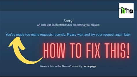 You Ve Made Too Many Requests Recently HOW TO FIX THIS STEAM MARKET