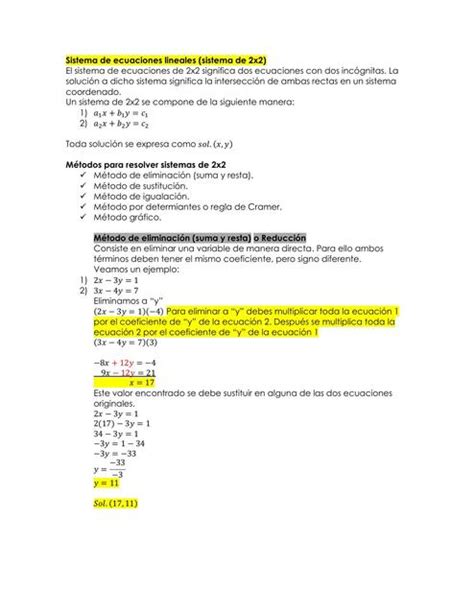 Sistema De Ecuaciones Lineales De X Vanya Garcia Ortiz Udocz