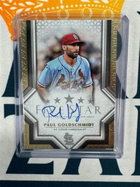 Topps Five Star Paul Goldschmidt Auto Jj Eur Picclick It