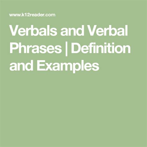 What Is The Meaning Of Verbal Meaning Info