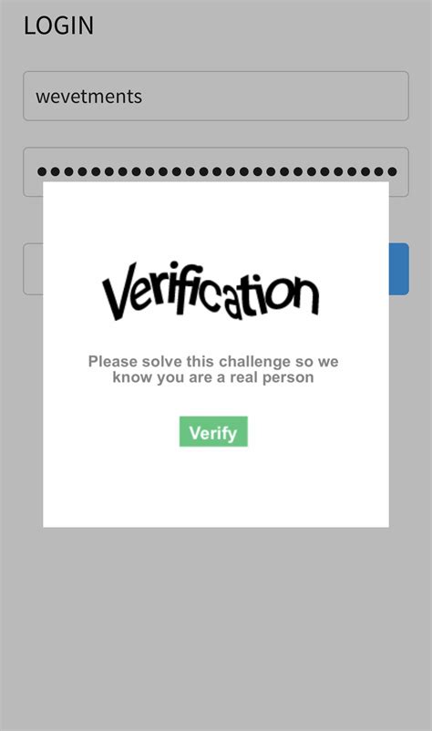 what captcha does roblox use