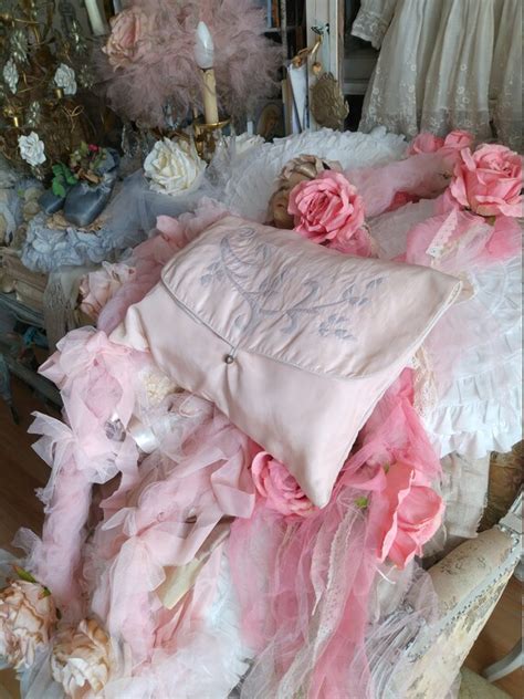 Wonderful Large Boudoir Lingerie Bag Silk Bag Brocant Gem